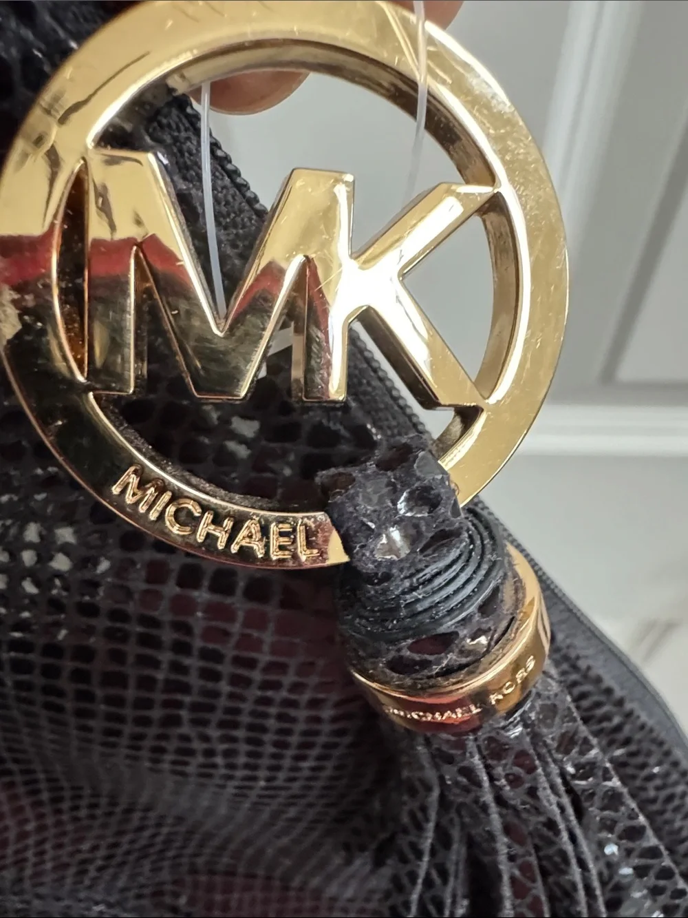 Michael Kors snake embossed